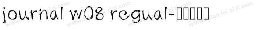journal w08 regual字体转换